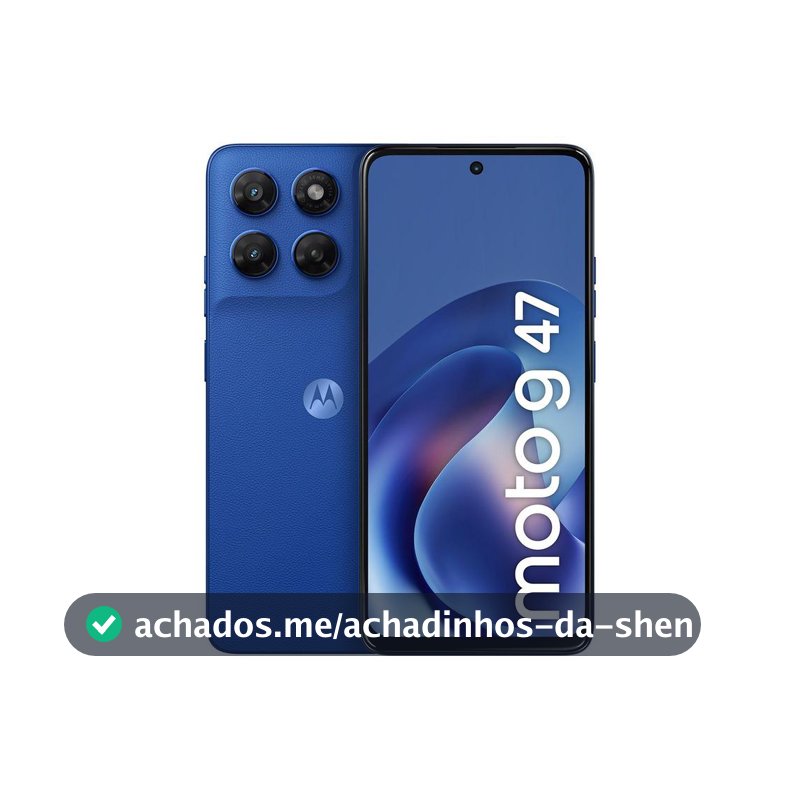 Smartphone Motorola Moto g47 128GB 5G 12GB (4GB RAM + 8GB RAM Boost) Azul Náutico 6,7" Câm. Dupla Selfie 32MP