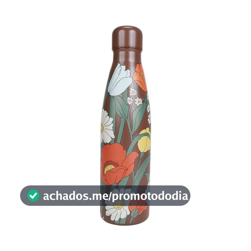 Garrafa Farm Glub Glub Floral Bucolico 500Ml