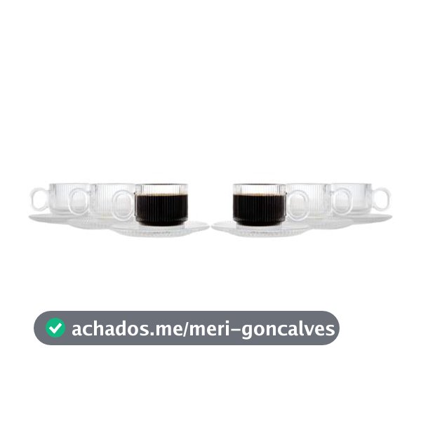 Jogo de Xícaras de Chá 170ml Haus Concept Canelado 6 Peças - Chá e Café - Magazine Ratadosachados
