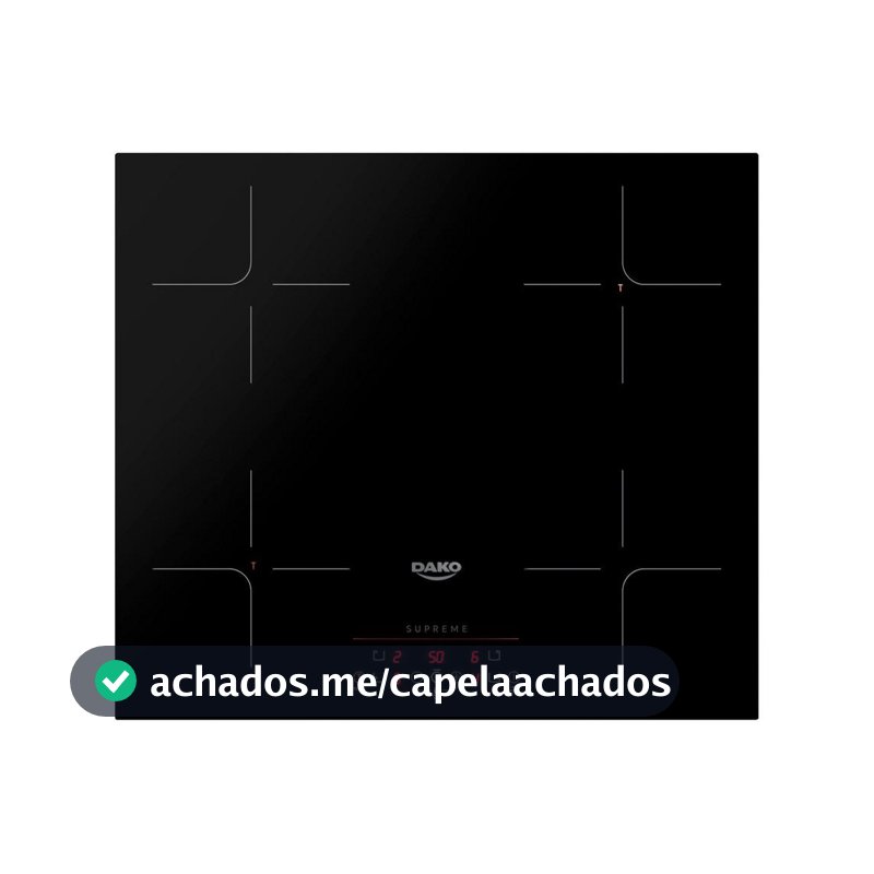 Cooktop De Indução 4 Bocas Dako Supreme Preto 220V - Cooktop 4 Bocas