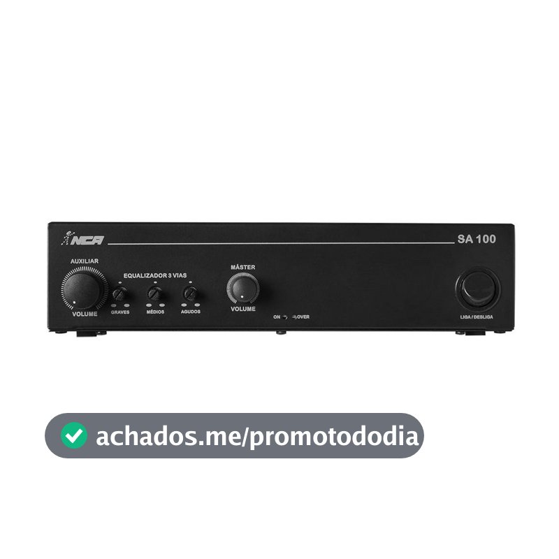 Amplificador Compacto NCA SA100 - 100W RMS