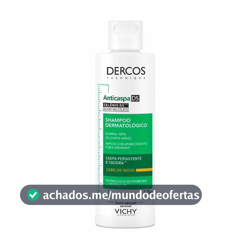 Shampoo Anticaspa DS Intensivo Vichy Dercos - Cabelos Secos