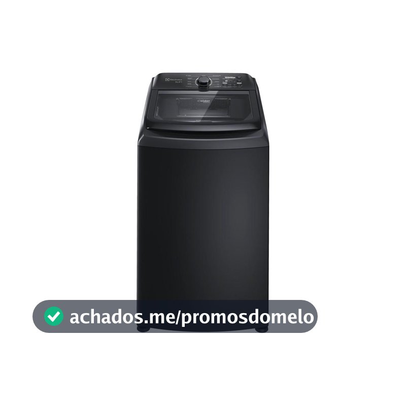 Lavadora de Roupas Electrolux 14,5kg Preta Cesto Inox 11 Programas de Lavagem LEP15