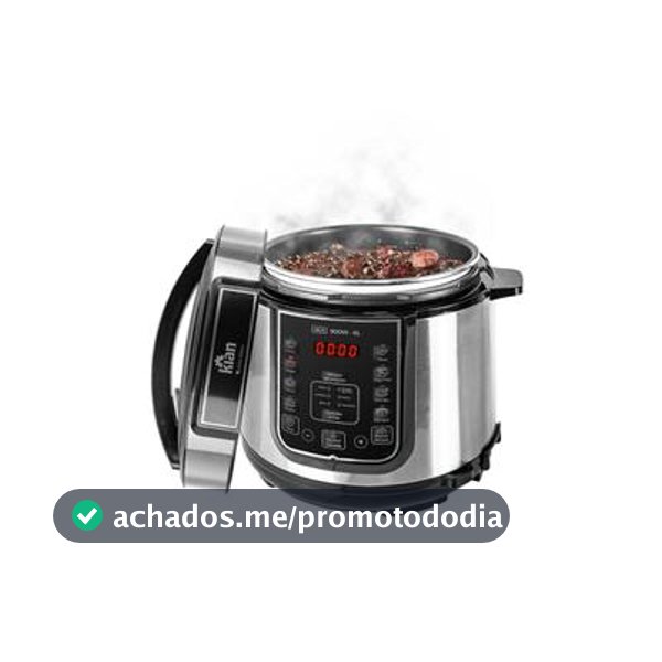 Panela de Pressão Elétrica Kian 5L Inox PPE101 127V - Panela de Pressão Elétrica