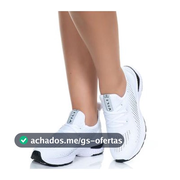 Tênis Branco Feminino Vili Esportivo - Tênis Esportivo - Magazine Rsofertas112