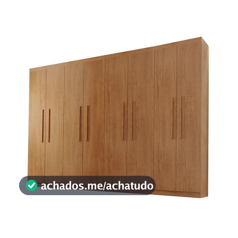 Guarda Roupa Casal Hera MDF 8 Portas e 4 Gavetas Rufato