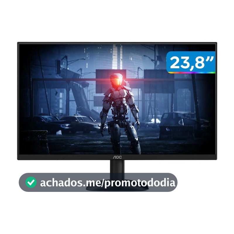 Monitor 23,8" FHD 100Hz 1ms AOC Série B35 24B35HM2 Widescreen HDMI e VGA - Monitor para PC - Magazine Cacaprom0