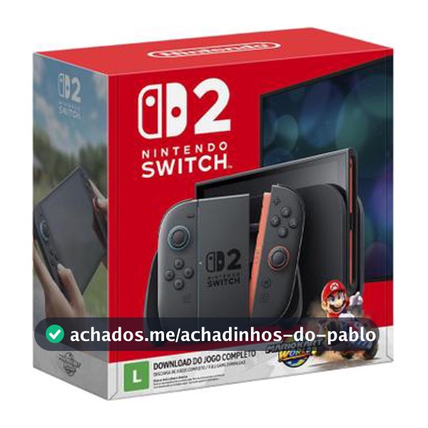 Bundle Console Nintendo Switch 2 + Jogo Mario Kart World - Nintendo Switch 2 - Magazine Infotecnan
