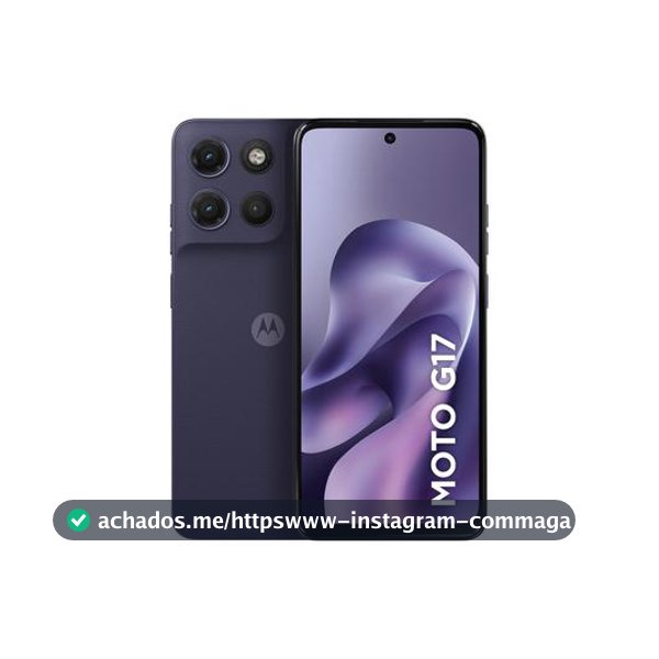 Smartphone Motorola Moto G17 4G 256GB 12GB (4GB RAM + 8GB RAM Boost) Câmera 50MP Sony Lytia 600 Tela FHD+ 60Hz Bateria 5200 mAh