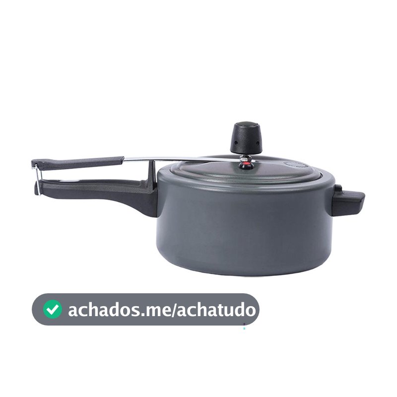 Panela de Pressão Brinox 3L Cinza Ceramic Life Vapt