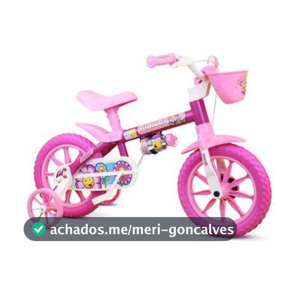 Bicicleta Aro 12 Infantil Feminina Flower - Nathor - Bicicleta Infantil