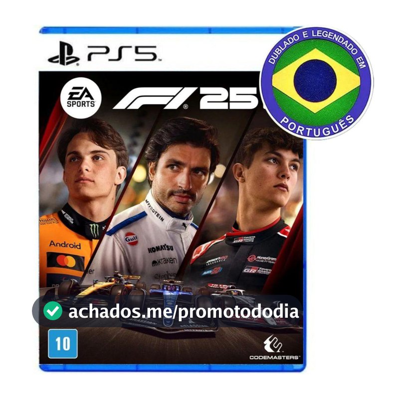 F1 25 PS 5 Mídia Física Dublado Em Português Formula 1 Novo Lacrado