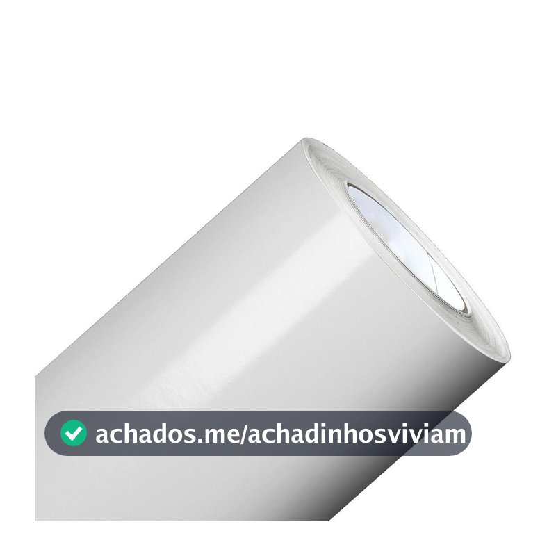 Adesivo Branco Brilhante P/ Geladeira Móveis Fogão Vinil Liso Decoração C/ Espátula P/ Envelopamento