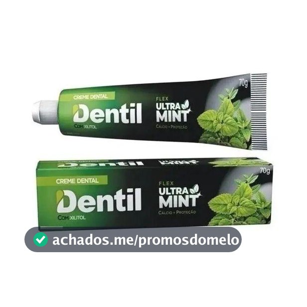 Creme Dental Dentil Ultra Mint Refrescante Sem Flúor