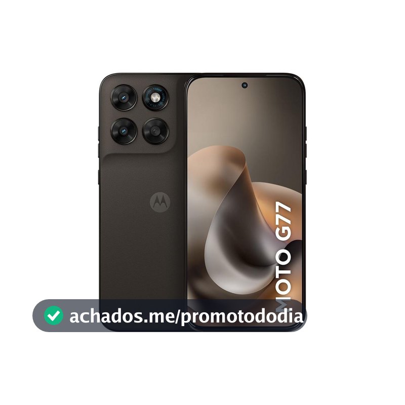 Smartphone Motorola Moto G77 5G 256GB 24GB (8GB RAM + 16GB RAM Boost) Câmera 108MP Ultra-Pixel Tela 1.5K Extreme Amoled 120Hz Ultrarresistente