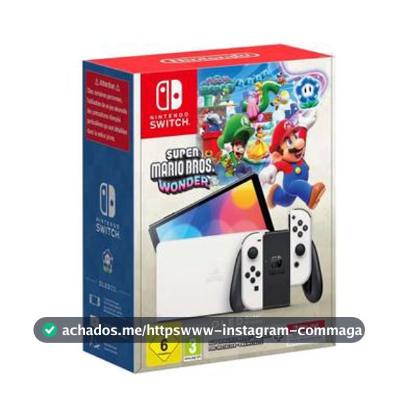 Console Nintendo Switch OLED 64GB  Edição Super Mario Bros Wonder