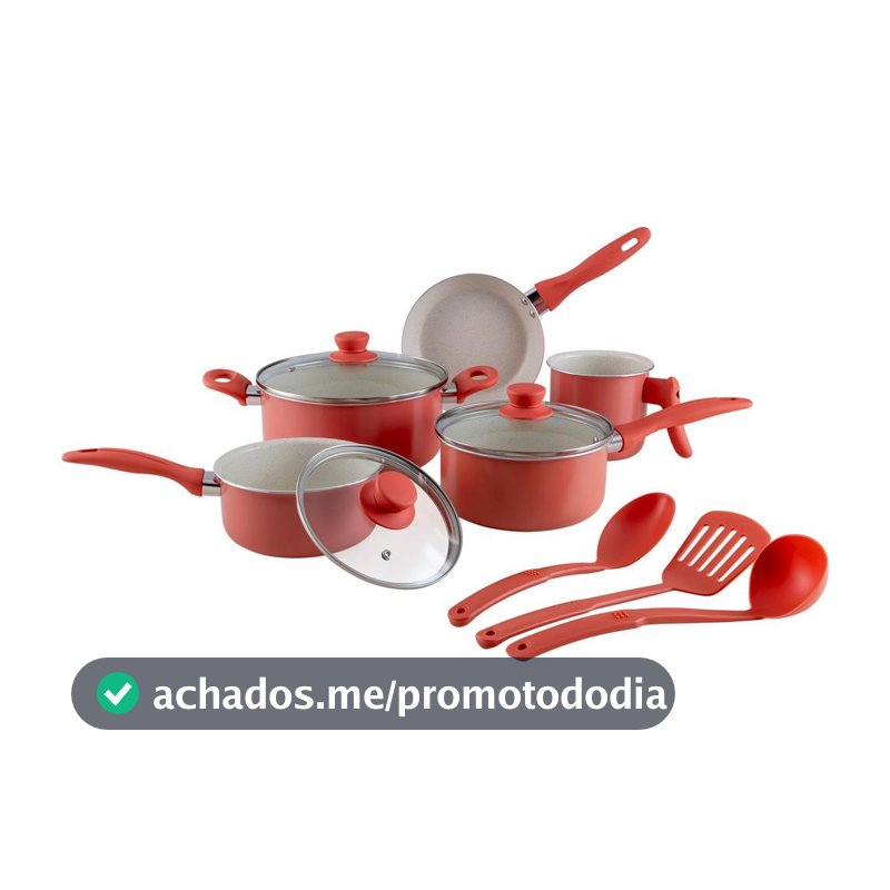 Jogo de Panelas Brinox de Alumínio Rosé 8 Peças Easy - Jogo de Panelas - Magazine Achadinhodaanosa