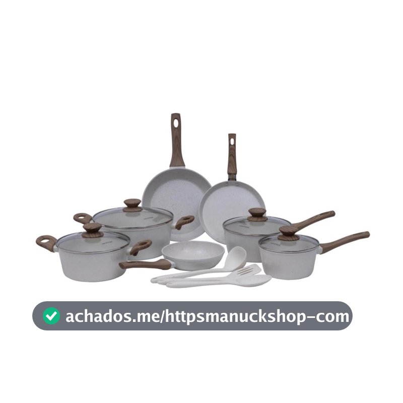 Conjunto de Panelas 10 Peças Indução Mimo Style Cook Mármol