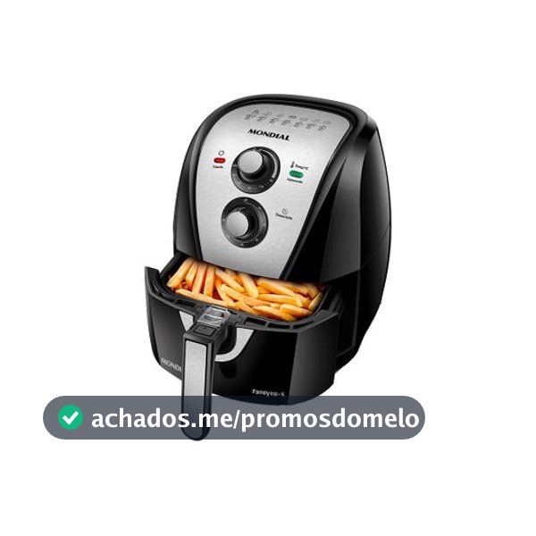 Air Fryer Mondial Family AFN-40-BI Preto e Inox 4L com Timer