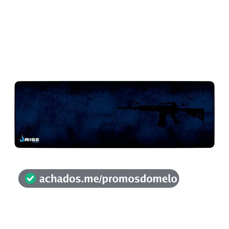 Mousepad Gamer Rise Mode Speed, M4A1, Estendido (900x300mm), Azul - RG-MP-06-M4A - Mouse Pad
