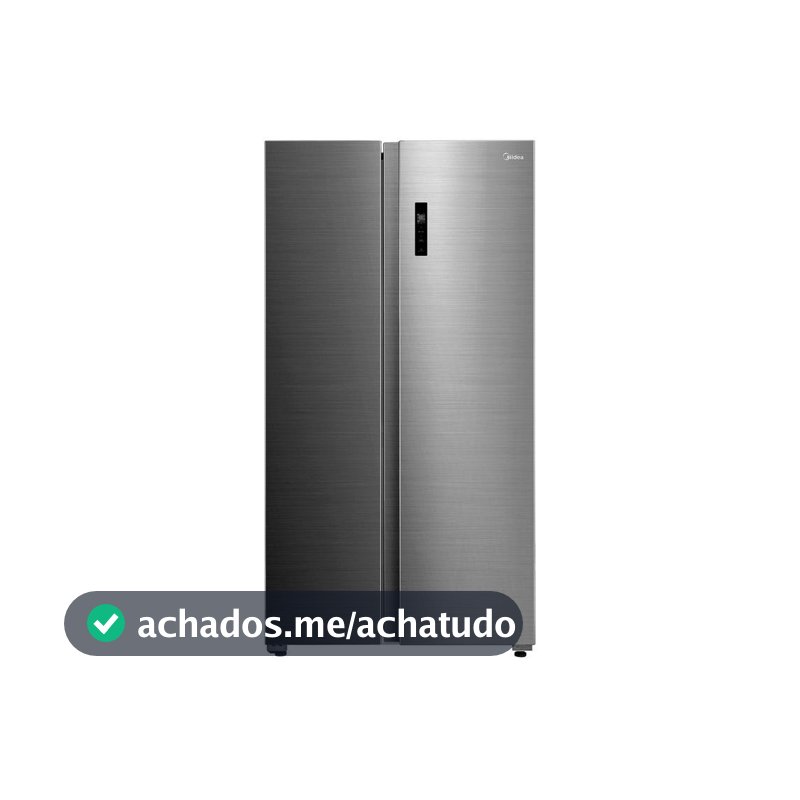Geladeira/Refrigerador Midea Smart Frost Free Side by Side Inox 511L MDRS710FGD46