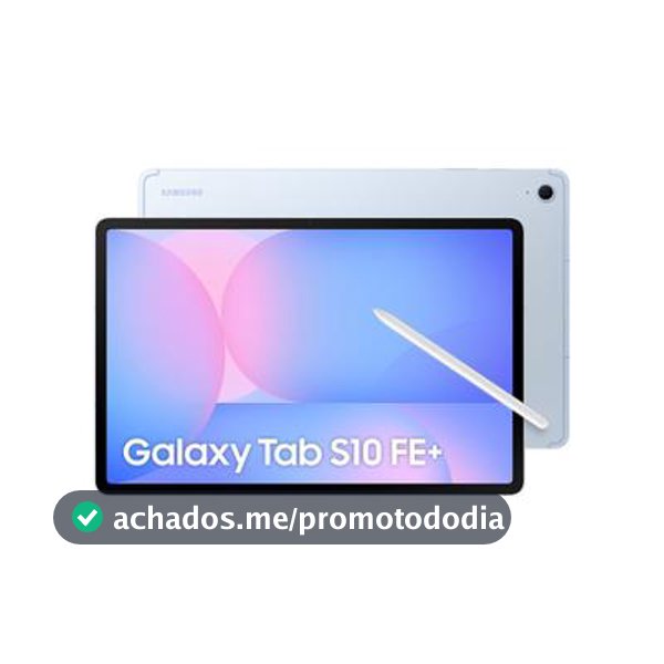 Tablet Samsung Galaxy Tab S10 FE+ WiFi, 128GB, 8GB, Tela 13.1" 90Hz, S Pen e Capa Inclusas