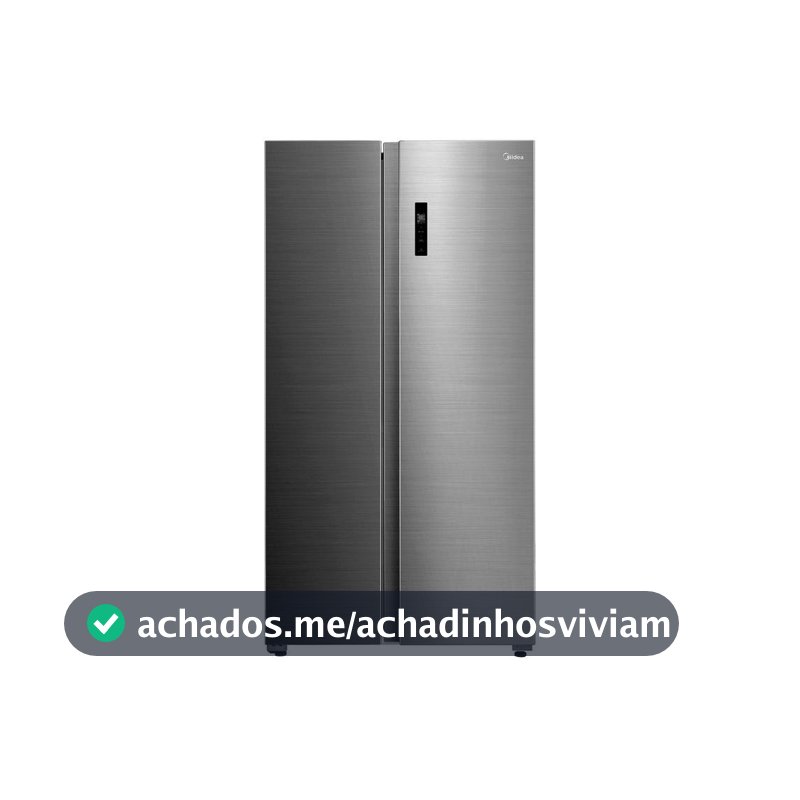 Geladeira/Refrigerador Midea Smart Frost Free Side by Side Inox 511L MDRS710FGD46