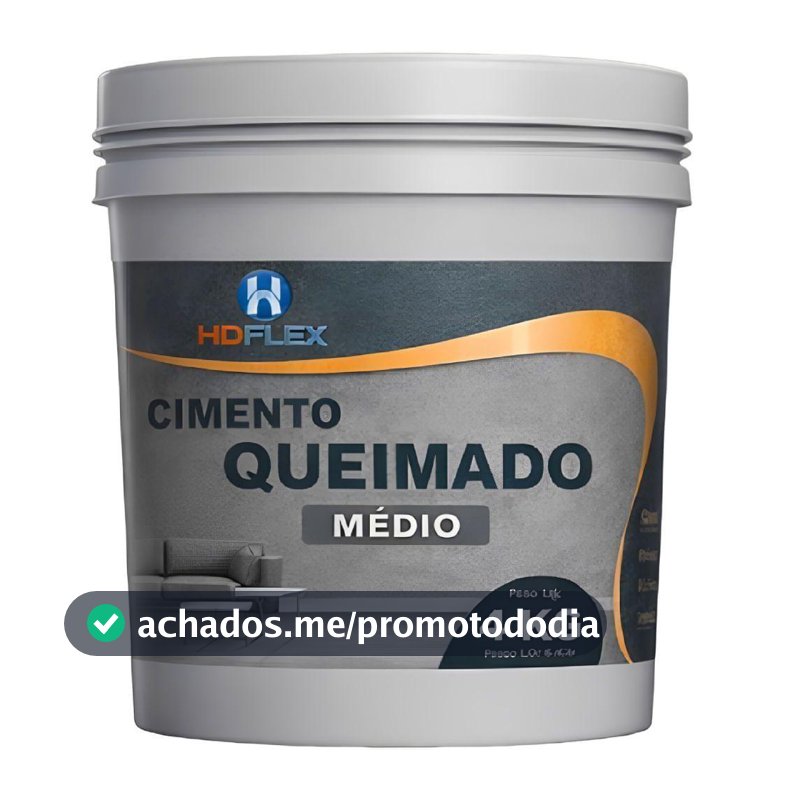 Massa Acrílica para Efeito Cimento Queimado Cinza Médio 4kg Alta Aderência Flex