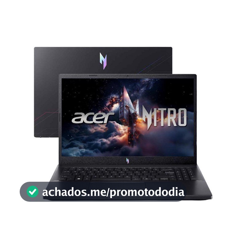 Notebook Gamer Acer Nitro V15 Intel Core i5 512GB SSD 8GB RAM 15,6" Full HD IPS Nvidia RTX 4050 6GB Linux ANV15-52-57MC