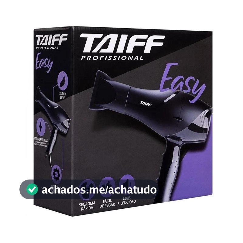 Secador De Cabelo Taiff Easy 1700W Profissional Motor AC 127V