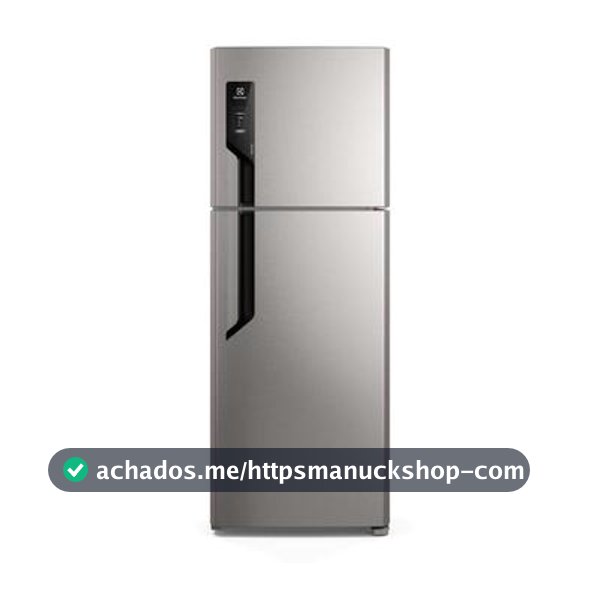 Geladeira/Refrigerador Electrolux Frost Free Duplex Inox Look 480L Efficient