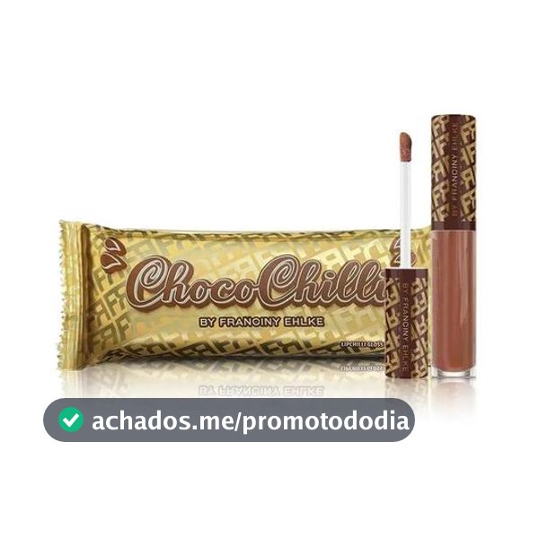 Chocochilli Gloss Fran By Franciny Ehlke Acabamento Brilhante Chocolate Catálogo - Gloss e Brilho Labial