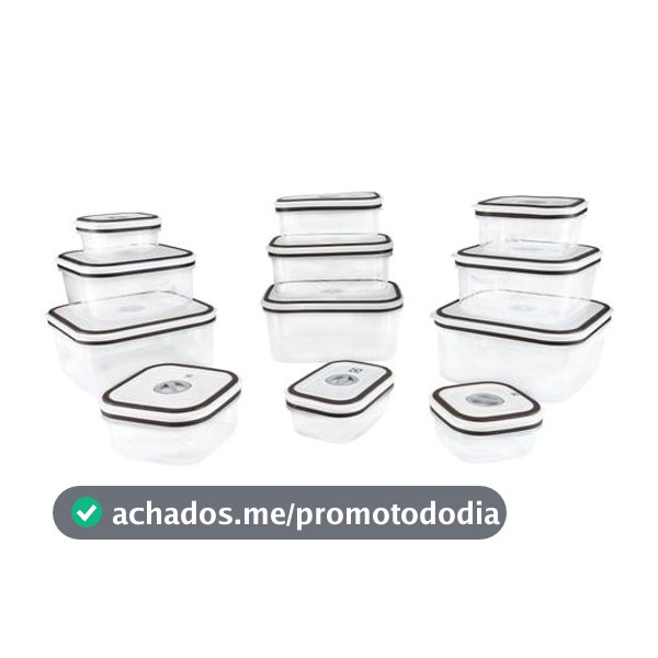 Jogo de Potes de Plástico Herméticos Electrolux