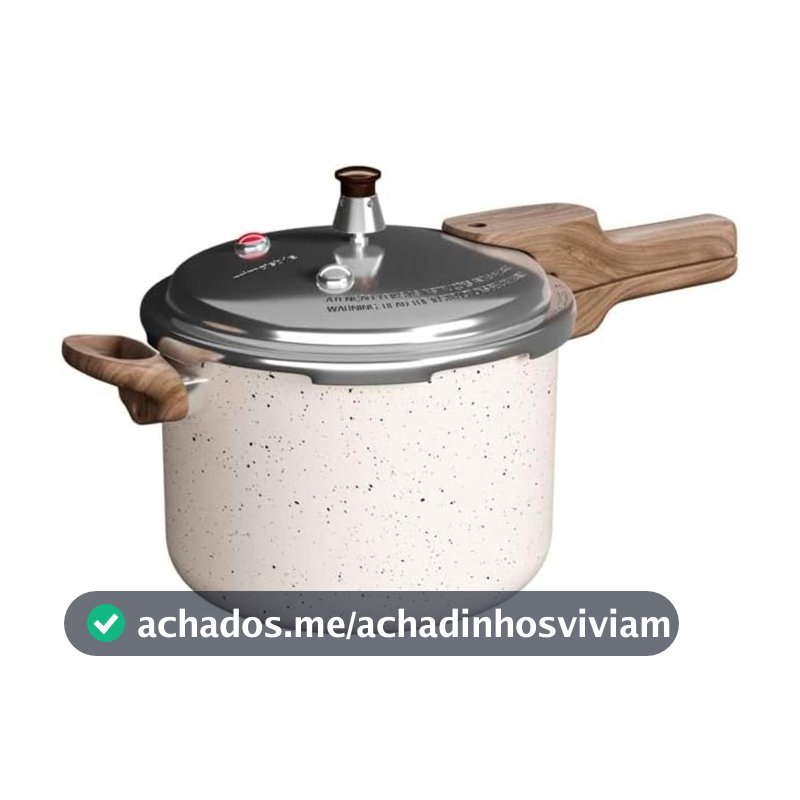Panela De Pressão Mimo Style Presscook 4,2L Indução Vitrocerâmico Inox Mármol - 10763 PP42M