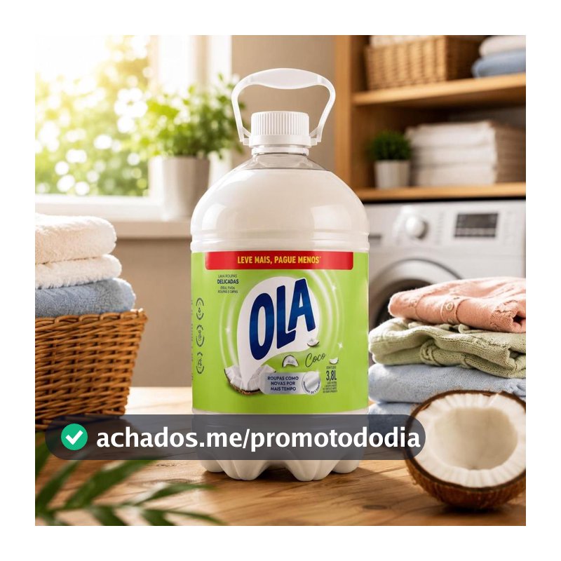 Sabao Liquido Ola Coco Roupas Delicadas 3,8l
