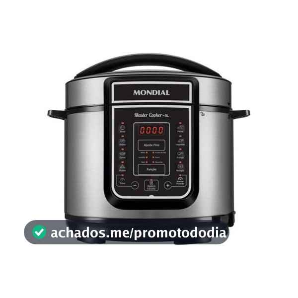 Panela de Pressão Elétrica Digital Mondial 5L 900W Digital Master Cooker PE-38