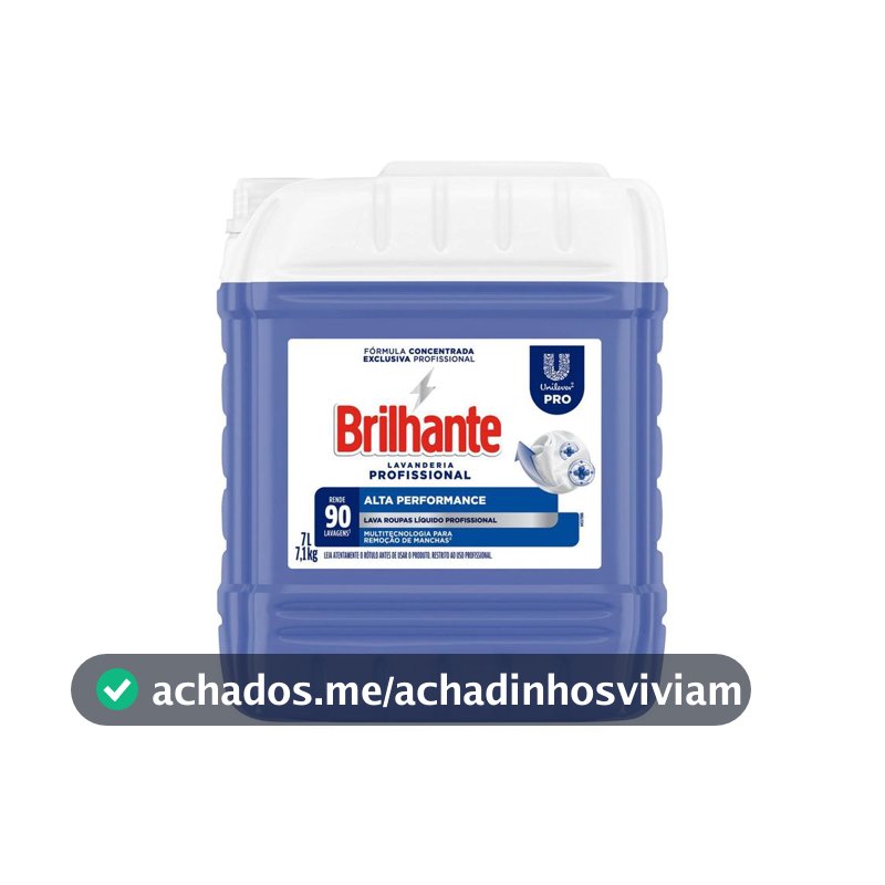 Sabão Líquido Brilhante Alta Performance Concentrado Profissional 7L