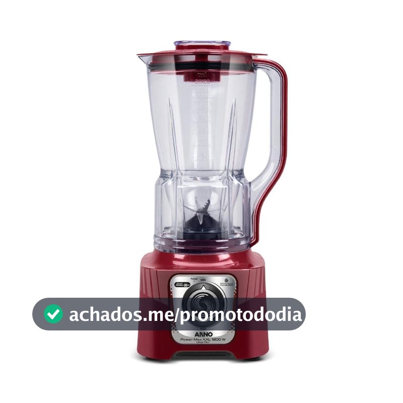 Liquidificador Arno Powermax XXL LN86 1200W Carmim