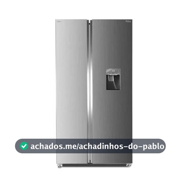 Refrigerador e geladeira 434l philco eco inverter side by side 220v