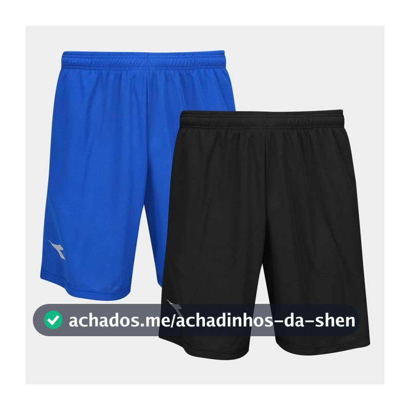 Kit Shorts Diadora Com 2 Peças Masculino