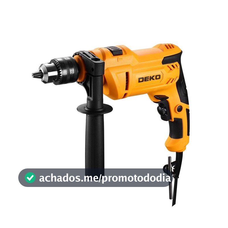 Furadeira de Impacto Profissional 110/127V Potência 900W 3000rpm 45000bpm Mandril 1/2 Polegada Deko - Furadeira Pneumática