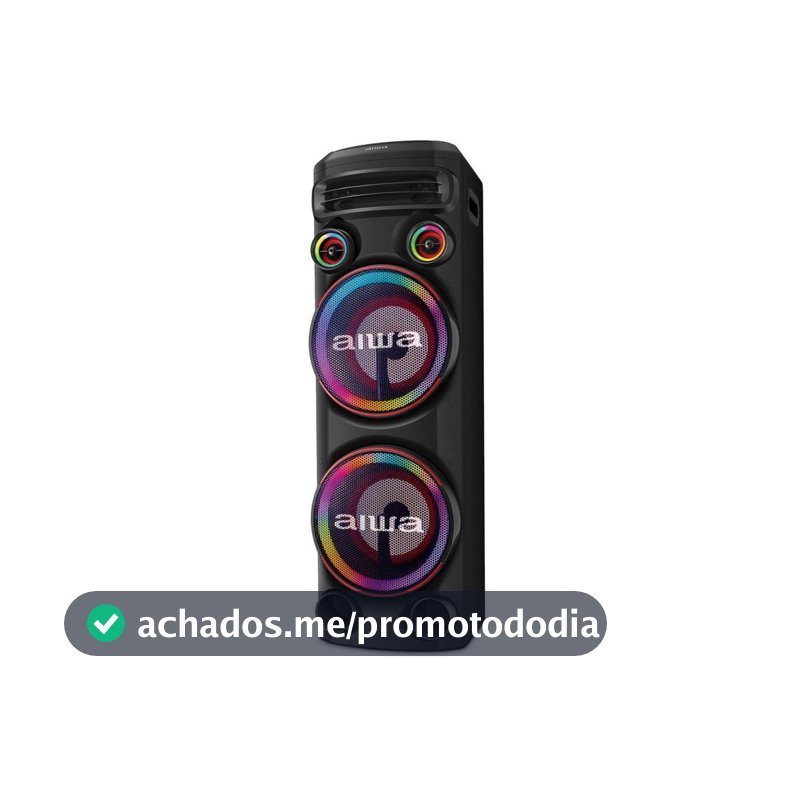 Caixa de Som Torre Aiwa AWS-T2W-02 Bluetooth 2300W RMS Amplificada