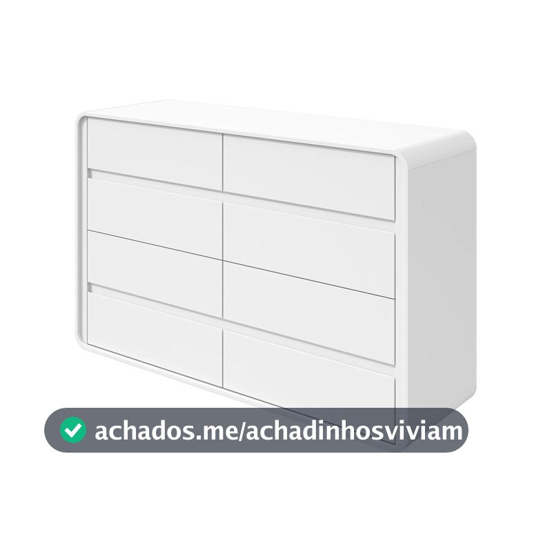 Cômoda Multiuso 8 Gavetas Móveis Lopas Loop