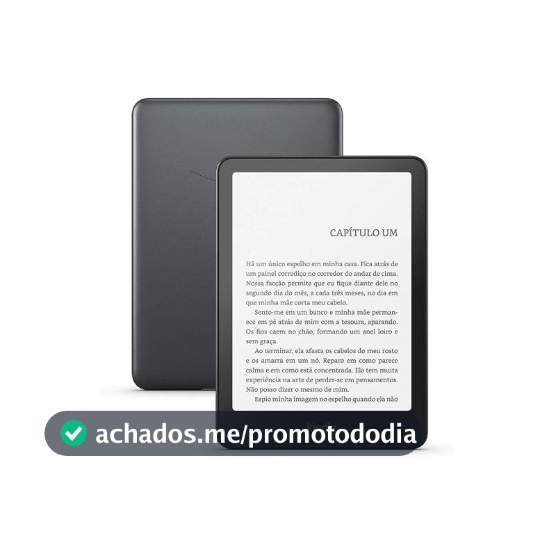 Kindle Paperwhite 12ª Geração 2024 Amazon 7" 32GB 300 ppi Preto Metálico
