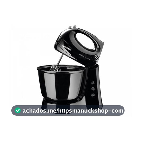 Batedeira Mondial Preta 400W Prática B-44-B