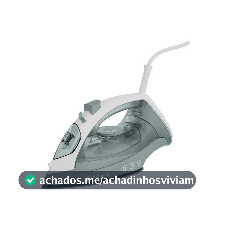 Ferro de Passar a Vapor e a Seco Cadence Portátil IRO215 Cinza