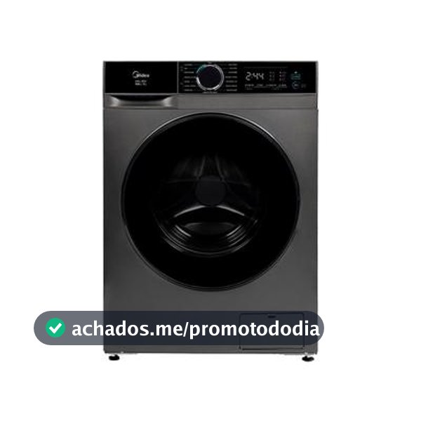 Lava e Seca 10,5kg Titanium Inverter Ciclo Pet Midea