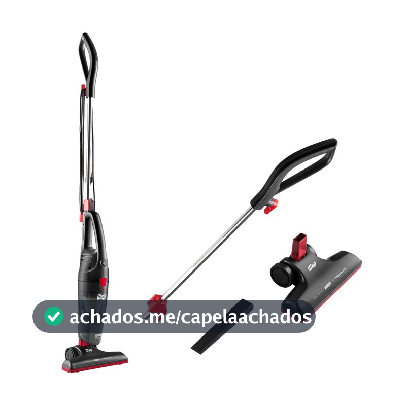 Aspirador de Pó Vertical e de Mão HIGH SPEED BLACK 2 em 1, 1,2L 1300W WAP