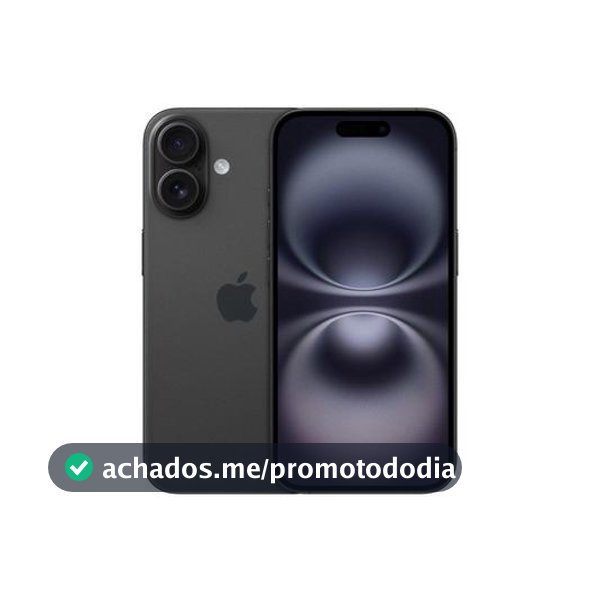 Apple iPhone 16 256GB Preto 6,1" 48MP iOS 5G