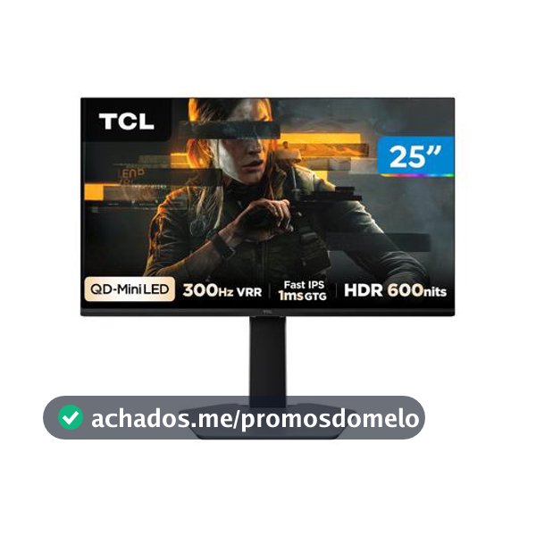Monitor Gamer TCL 25G64 25" Full HD Preto